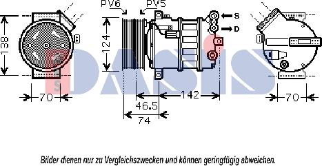 AKS Dasis 851799N - Kompressor, kondisioner furqanavto.az