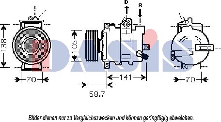 AKS Dasis 851796N - Kompressor, kondisioner furqanavto.az