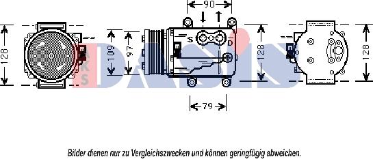 AKS Dasis 853160N - Kompressor, kondisioner furqanavto.az