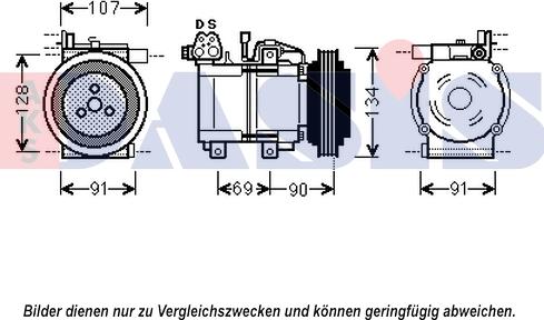 AKS Dasis 852566N - Kompressor, kondisioner furqanavto.az