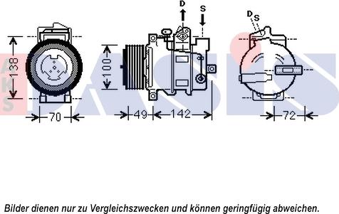 AKS Dasis 852585N - Kompressor, kondisioner furqanavto.az