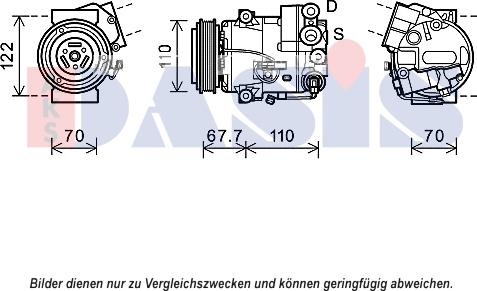 AKS Dasis 852691N - Kompressor, kondisioner furqanavto.az