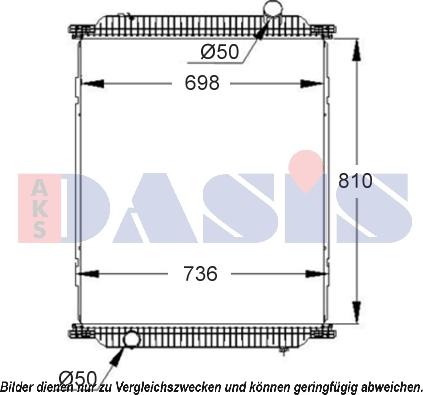 AKS Dasis 390008S - Radiator, mühərrikin soyudulması furqanavto.az