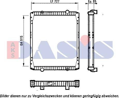 AKS Dasis 390011N - Radiator, mühərrikin soyudulması furqanavto.az