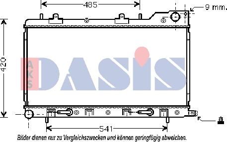 AKS Dasis 350018N - Radiator, mühərrikin soyudulması furqanavto.az