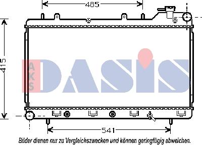 AKS Dasis 350180N - Radiator, mühərrikin soyudulması furqanavto.az