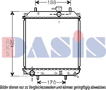 AKS Dasis 360024N - Radiator, mühərrikin soyudulması furqanavto.az