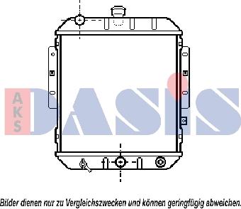 AKS Dasis 360350N - Radiator, mühərrikin soyudulması furqanavto.az