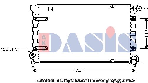 AKS Dasis 330050N - Radiator, mühərrikin soyudulması furqanavto.az