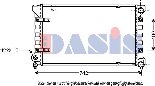 AKS Dasis 330001N - Radiator, mühərrikin soyudulması furqanavto.az