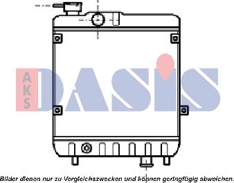 AKS Dasis 330002N - Radiator, mühərrikin soyudulması furqanavto.az