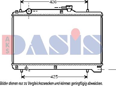 AKS Dasis 320430N - Radiator, mühərrikin soyudulması furqanavto.az