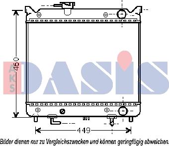 AKS Dasis 320022N - Radiator, mühərrikin soyudulması furqanavto.az