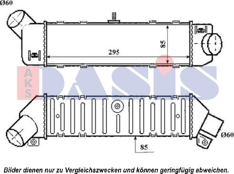 AKS Dasis 327001N - Intercooler, şarj cihazı furqanavto.az