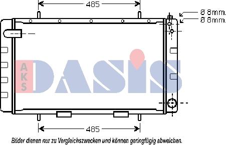 AKS Dasis 370510N - Radiator, mühərrikin soyudulması furqanavto.az