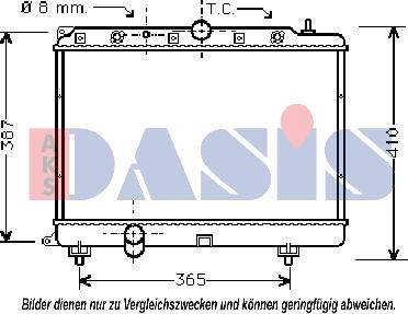 AKS Dasis 370004N - Radiator, mühərrikin soyudulması furqanavto.az