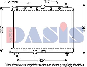 AKS Dasis 370005N - Radiator, mühərrikin soyudulması furqanavto.az