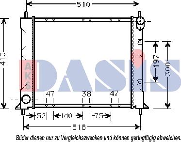 AKS Dasis 370027N - Radiator, mühərrikin soyudulması furqanavto.az