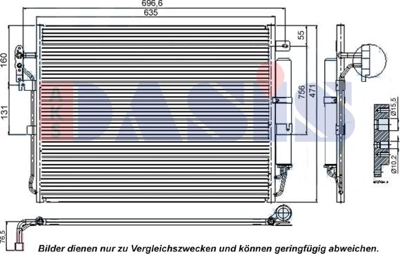 AKS Dasis 372015N - Kondenser, kondisioner furqanavto.az