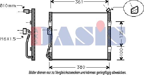 AKS Dasis 372020N - Kondenser, kondisioner furqanavto.az