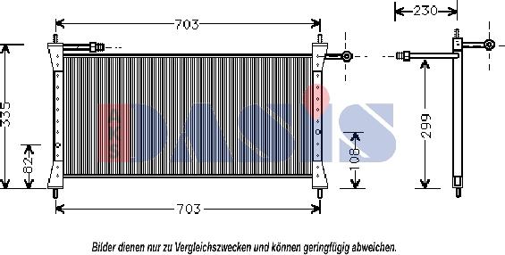 AKS Dasis 372110N - Kondenser, kondisioner furqanavto.az