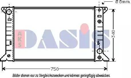 AKS Dasis 250100N - Radiator, mühərrikin soyudulması furqanavto.az