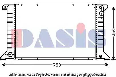 AKS Dasis 250330N - Radiator, mühərrikin soyudulması furqanavto.az