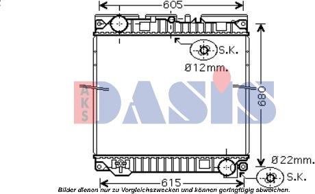 AKS Dasis 260013N - Radiator, mühərrikin soyudulması furqanavto.az