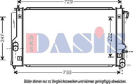 AKS Dasis 210094N - Radiator, mühərrikin soyudulması furqanavto.az
