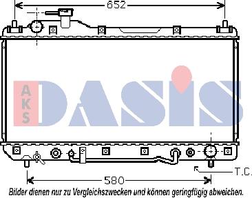 AKS Dasis 210096N - Radiator, mühərrikin soyudulması furqanavto.az