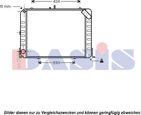 AKS Dasis 210188N - Radiator, mühərrikin soyudulması furqanavto.az