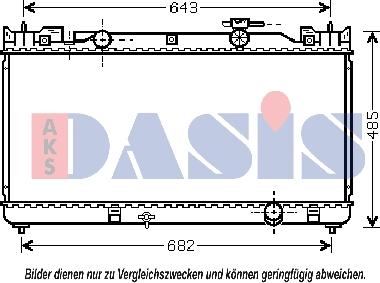 AKS Dasis 210132N - Radiator, mühərrikin soyudulması furqanavto.az