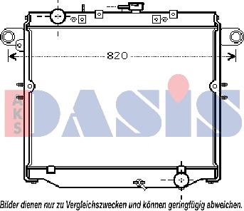 AKS Dasis 210178N - Radiator, mühərrikin soyudulması furqanavto.az