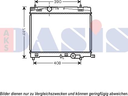 AKS Dasis 210246N - Radiator, mühərrikin soyudulması furqanavto.az