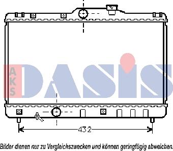 AKS Dasis 210230N - Radiator, mühərrikin soyudulması furqanavto.az