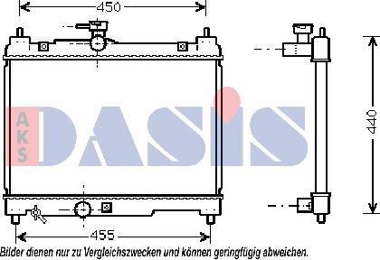 AKS Dasis 211700N - Radiator, mühərrikin soyudulması furqanavto.az