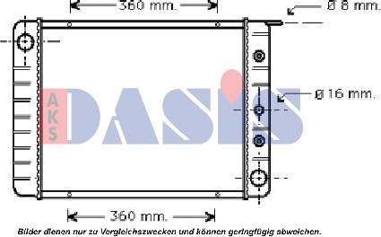 AKS Dasis 220006N - Radiator, mühərrikin soyudulması furqanavto.az