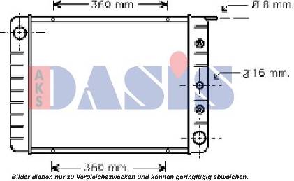 AKS Dasis 220170N - Radiator, mühərrikin soyudulması furqanavto.az