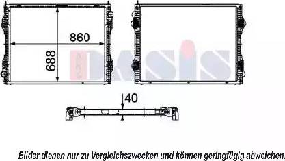 AKS Dasis 270008N - Radiator, mühərrikin soyudulması furqanavto.az