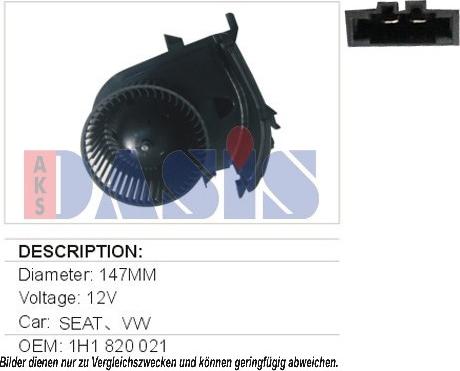 AKS Dasis 740025N - Daxili üfleyici furqanavto.az