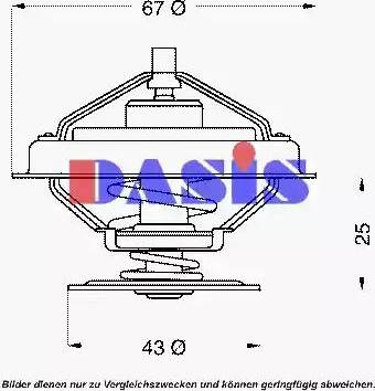 AKS Dasis 750909N - Termostat, soyuducu www.furqanavto.az