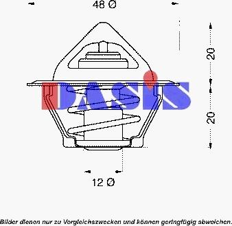 AKS Dasis 750383N - Termostat, soyuducu furqanavto.az