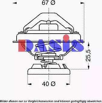 AKS Dasis 751904N - Termostat, soyuducu www.furqanavto.az