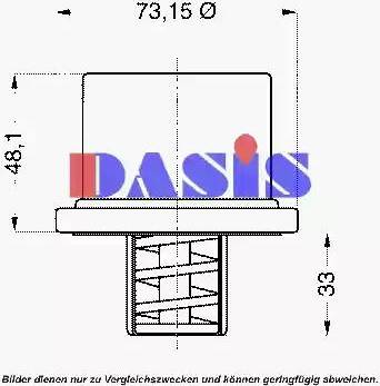 AKS Dasis 751984N - Termostat, soyuducu furqanavto.az