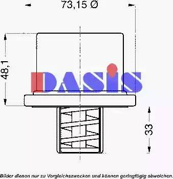 AKS Dasis 751986N - Termostat, soyuducu furqanavto.az