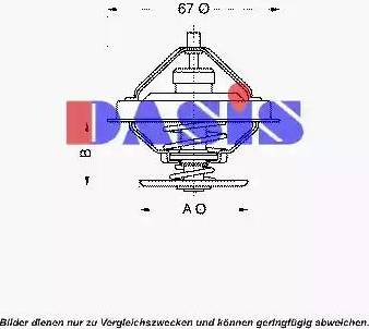 AKS Dasis 751896N - Termostat, soyuducu www.furqanavto.az