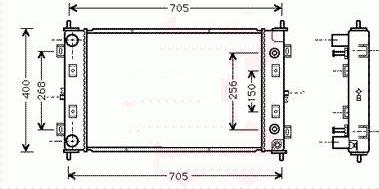 Allmakes 4596401AA - Radiator, mühərrikin soyudulması furqanavto.az