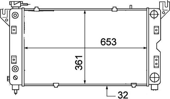 Allmakes 4682785 - Radiator, mühərrikin soyudulması furqanavto.az