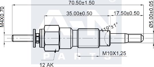 A-N PARTS A-N070148 - İşıqlandırma şamı furqanavto.az