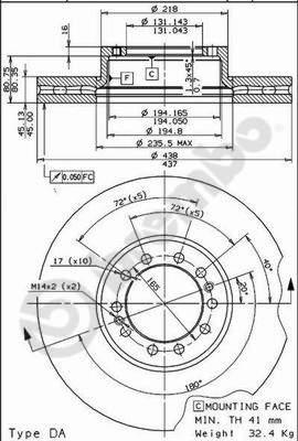 AP 44043 - Əyləc Diski furqanavto.az